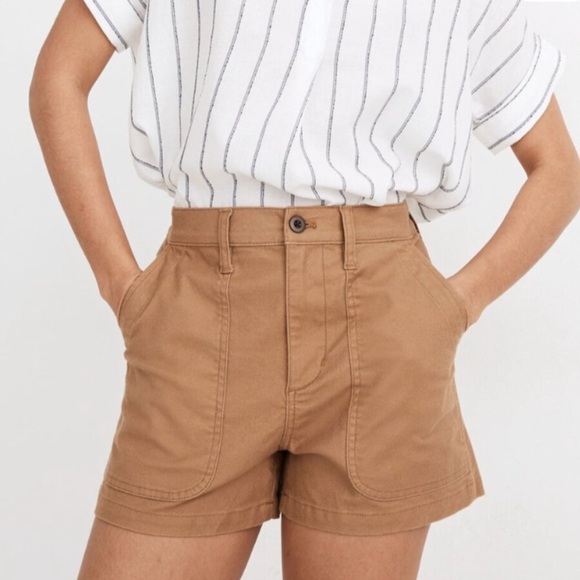 Madewell Pants - Madewell Tan Women's Cargo Shorts 33